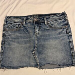 Silver Jeans Denim Mini Skirt